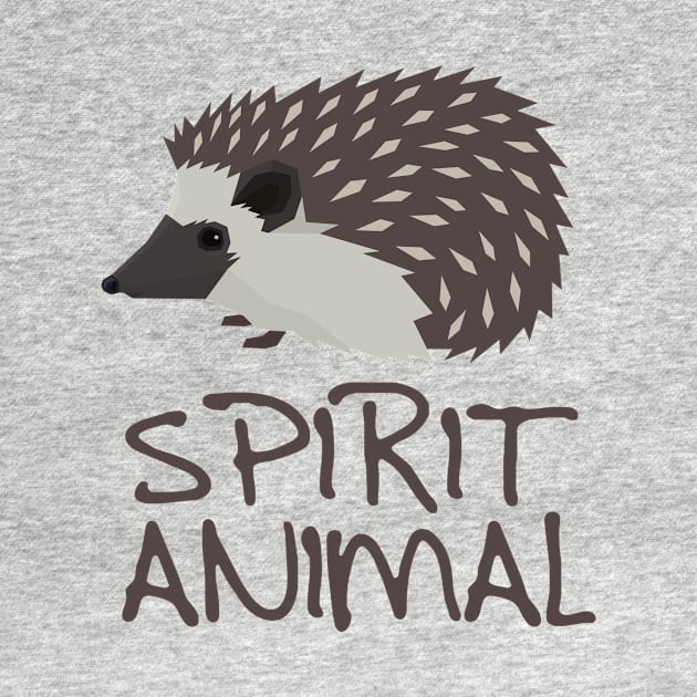 'Spirit Animal Hedgehog' Adorable Hedgehog Gift by ourwackyhome